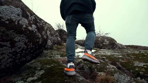 Runs up the mountain Stock Footage 99939014