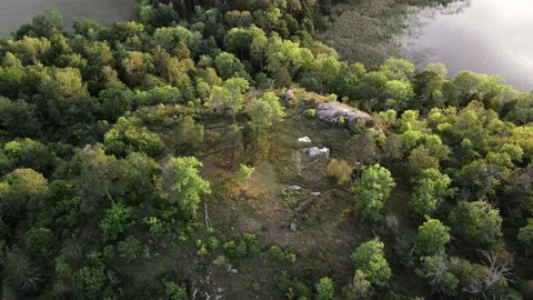 Runsa ancient castle Stock Footage 140624658