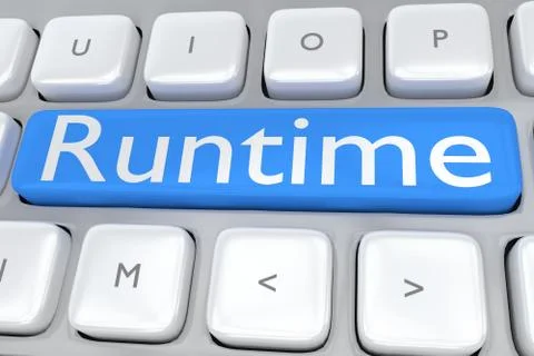 Runtime - computer concept Stockillustratie