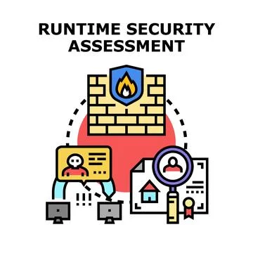Runtime security assessment examining digital information for protection Ilustración de archivo