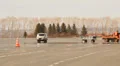 The runway of the international airport Ufa HD Footage
