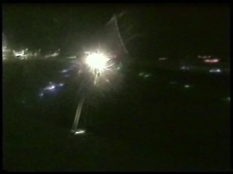 Runway Lights Stock Footage 340850157