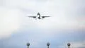 Runway lights. Landing at the airport HD Footage