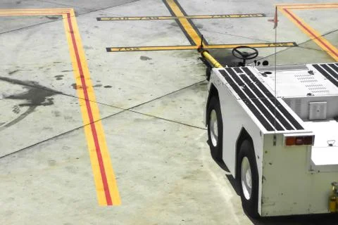 Runway tug Stock Photos