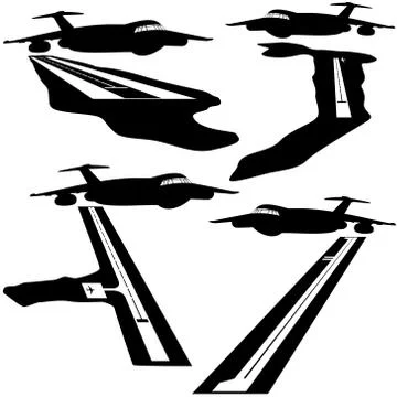 Runways in Australia Stock Illustration