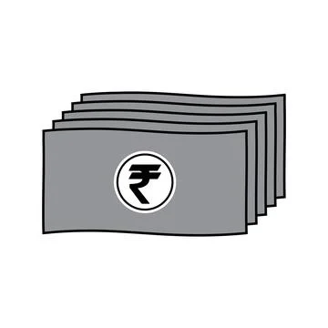Rupee currency icon Stock Illustration