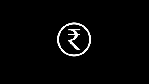 Rupee icon animated video Stock Footage 295032081