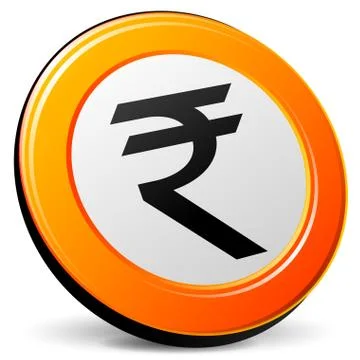 Rupee icon Stock Illustration