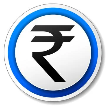 Rupee icon Stock Illustration