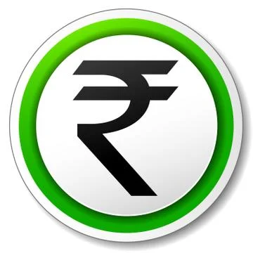 Rupee icon Stock Illustration