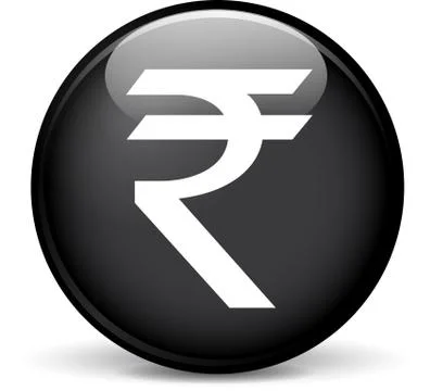 Rupee icon Stock Illustration