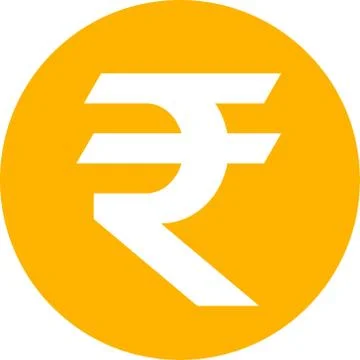 Rupee icon vector illustration background Stock Illustration