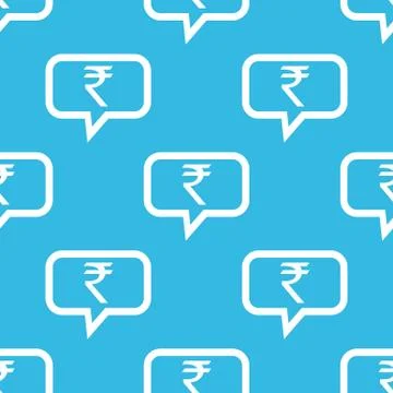 Rupee message pattern Illustrazione stock