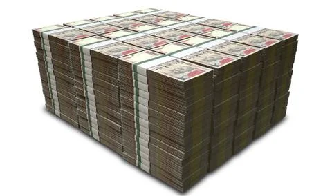 Rupee notes pile Illustrazione stock