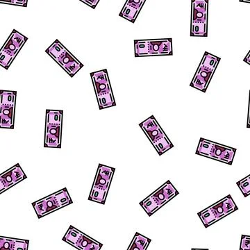 Rupee rs vector seamless pattern Stock Illustration