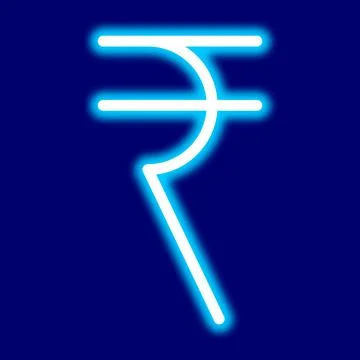 Rupee symbol Stock Illustration