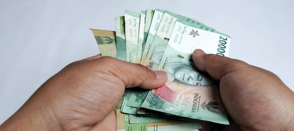 Rupiah banknotes Stock Photos