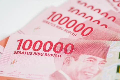 Rupiah isolated on white Stock Photos