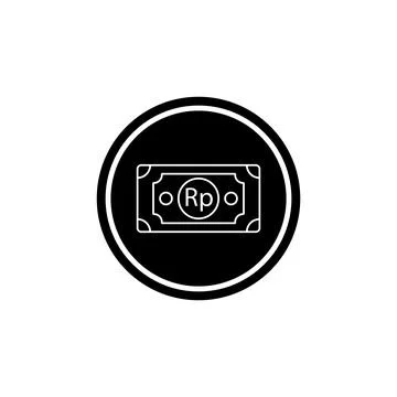 Rupiah money icon vector Stock Illustration