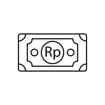 Rupiah money icon vector Stock Illustration