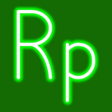 Rupiah symbol Stock Illustration