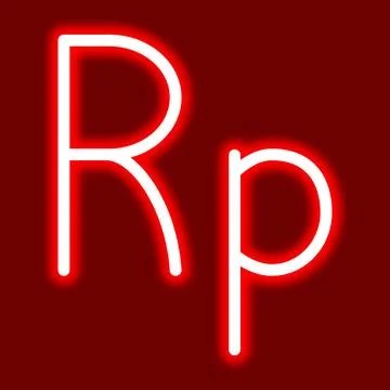 Rupiah symbol Stock Illustration