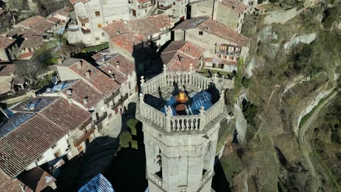 Rupit village DJI Mini 3 Pro Stock Footage 232866467