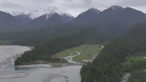 The rural and idyllic scenery of the spruce forest in Bomi, Tibet Stock Footage 306864688