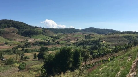 Rural and mountain 스톡 동영상 72800863