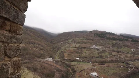 Rural area behind citadel Stock Footage 106836349