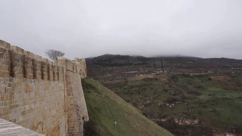 Rural area close to citadel Stock Footage 106836312