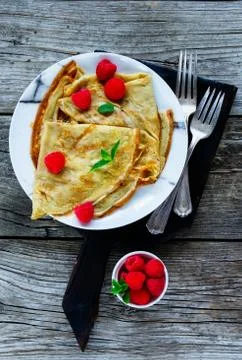 Rural breakfast set Stock Photos