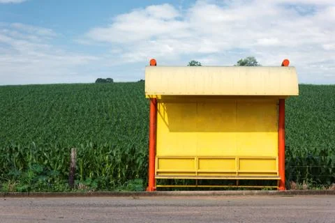 Rural Bus Stop Stock Photos
