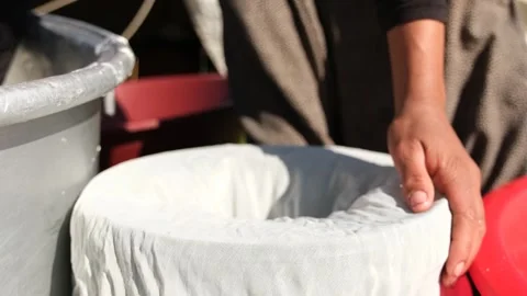 Rural Cheese Making Stock Footage 339224561