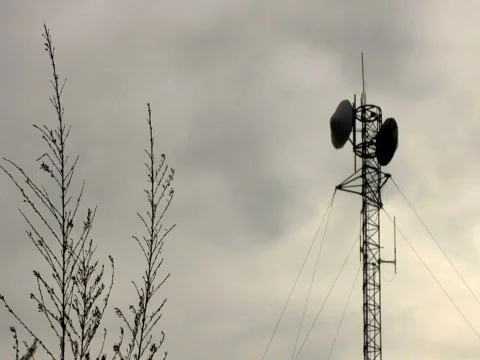 Rural Communication Tower Stock-Footage 309561