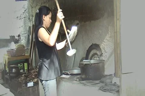 Rural cook 스톡 동영상 12139105