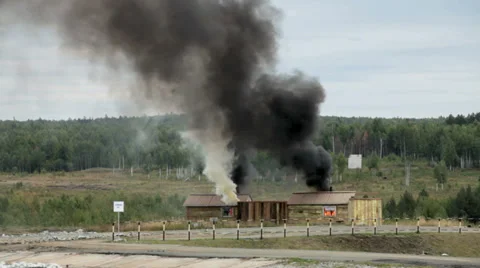 Rural fire Stock Footage 29659364