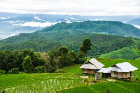 Rural homes Stock Photos