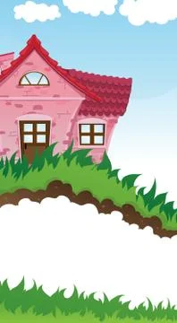Rural house Stock Illustration