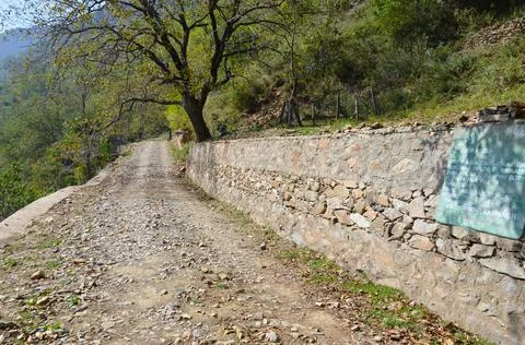 Rural india constructions roads paths etc Stock Photos