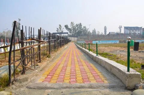 Rural india constructions roads paths etc Stock Photos
