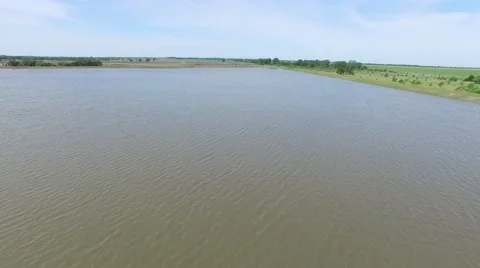 Rural Lake Flyback Stock Footage 66575027