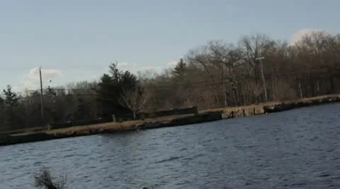 Rural Lake Stock Footage 10595525