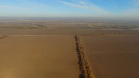 Rural landscape from air Stock Footage 142663271