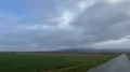 Rural landscape and cloudscape panning of Harz mountain range at cold season 4k or 4k+ Resolution