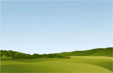 Rural landscape Stock Illustration