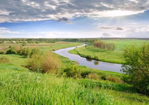 Rural landscape Stock Photos