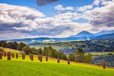 Rural landscape Stock Photos