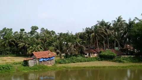 Rural Landscape from running train window. Stock Footage 108679952