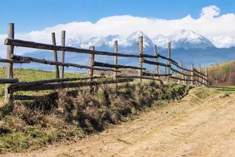 Rural landscape in spring Stock Photos